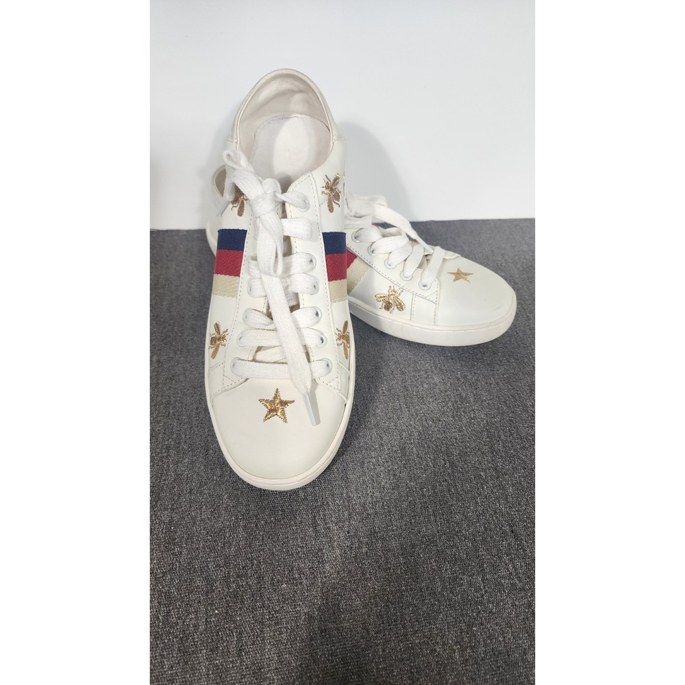 Gucci Ace Bees and Stars Low-Top Sneakers